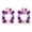 purple, variant on Midnight Blush Statement Earrings – Purple Crystal Square Drop Earrings for Women