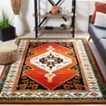 thumbnail image 3 of SAFAVIEH Vintage Hamadan Serapi Oriental Area Rug, Orange/Ivory, 2'7" x 5', 3 of 9