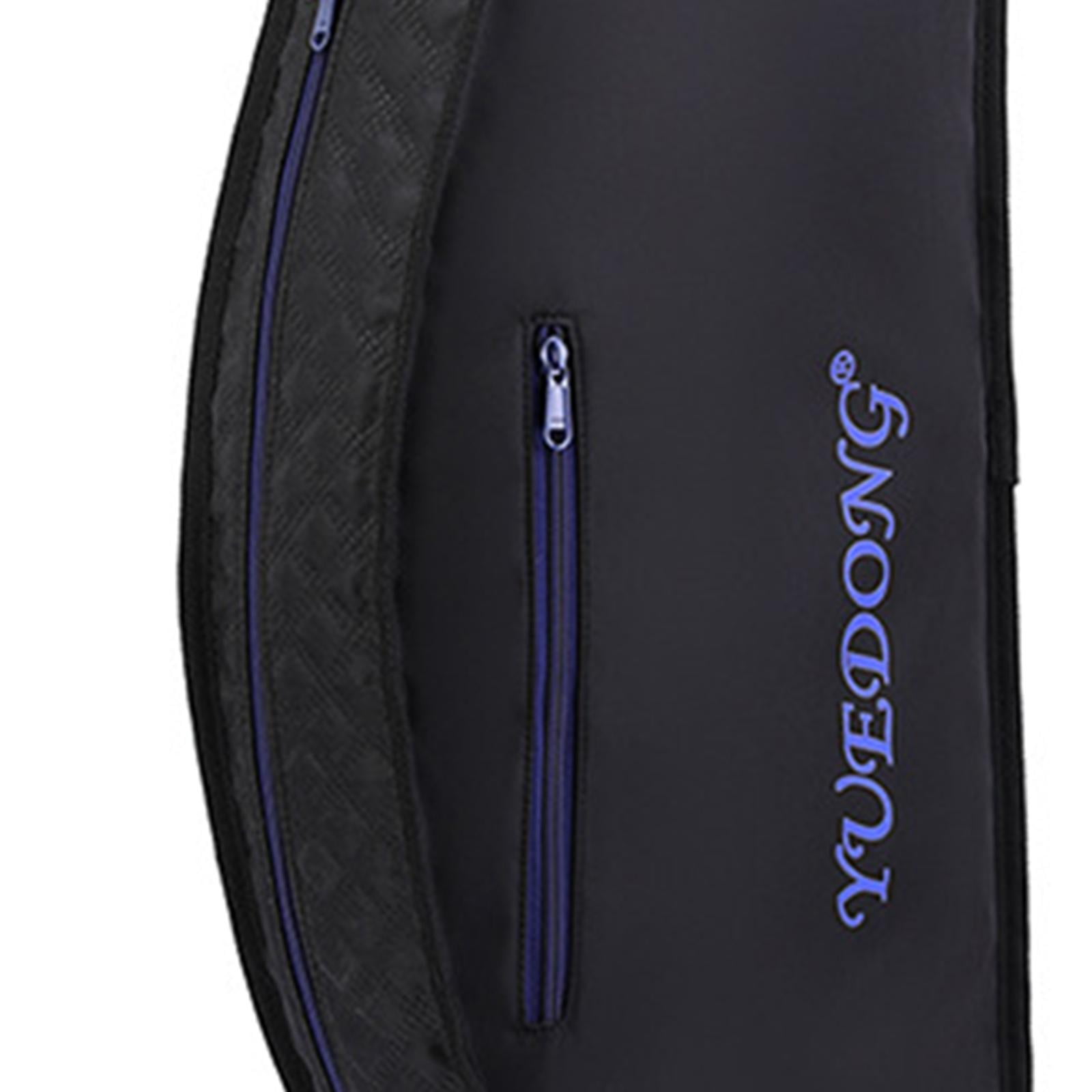 QccHieUs 4/4 Violin Case Violin Box Folding Lightweight Accessories Storage Pouch Fashion black