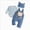Light Blue, variant on 6-12 Months Newborn Baby Bodysuits Boys Romper Suit Bodysuit Overalls Warm Cartoon Print Boy Suit Jumpsuit Long Sleeve Bodysuit Cute Newborn Clothes,Sky Blue Jumpsuit Bodysuit