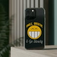 thumbnail image 3 of DistinctInk Clear Hybrid Case for Apple iPhone 15 (6.1" Screen) - Smile Breathe And Go Slowly - Tempered Glass Back, 3 of 9