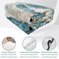 thumbnail image 4 of King Quilt Set 96''x106'', Teal Coastal Turtle Lightweight Bedspread Coverlet Set with 2 Pillow Shams, Vintage Summer Beach Nautical Coral Breathable All Season Quilt Bedding for Bedroom/Guest Room, 4 of 9