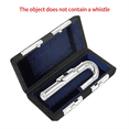 thumbnail image 4 of Silver Plated Flute Headjoint Leather Case, Flute Curved Blowing Tube, Flute Body Protection Box, Instrument Accessories, 4 of 6
