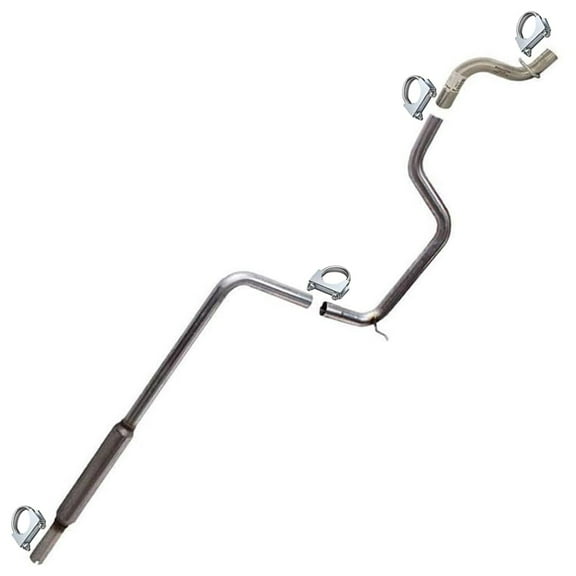 Stainless Steel Exhaust Resonator and Extension Pipe Fits 2000-2005 Mercury Sable 3.0L - Direct Fit
