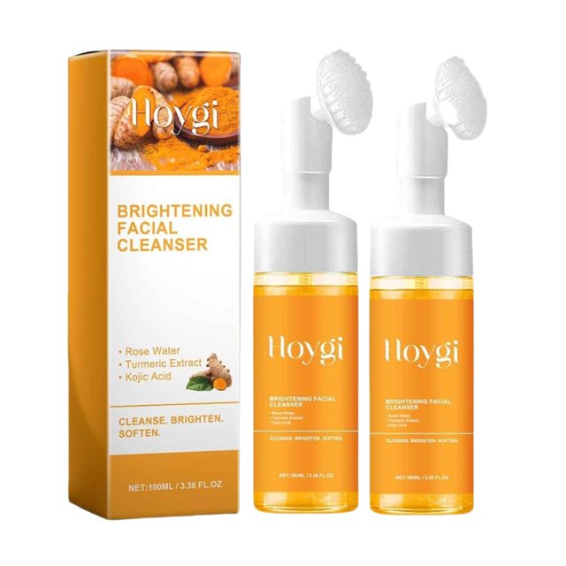 Limpiador facial EIVJEC, espumoso con ácido cúrcuma para toda la piel, 2 unidades