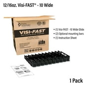 Display Technologies Visi-Fast Plastic 50-Can Capacity Push Glide Beverage Dispenser