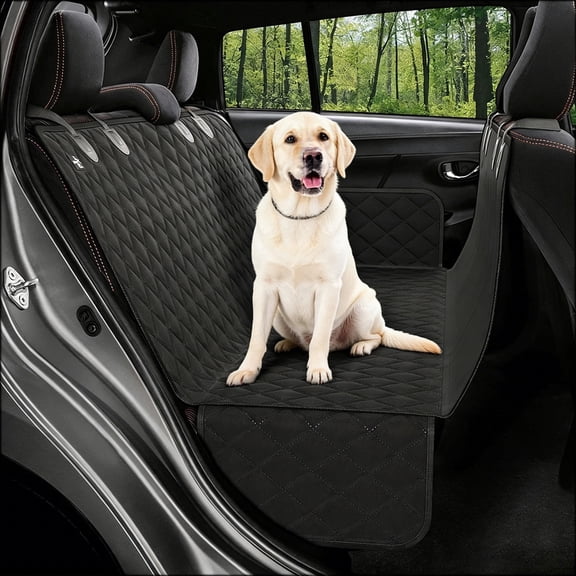 Ukmk Dog Car Seat Cover, 100% Waterproof Scratch Proof Nonslip Dog Hammock for Cars Sedan Suv Trucks.