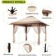 thumbnail image 5 of 13x13 instant pop - up outdoor canopy tent con mosquito netting y 4 sandbags, ideal para para backyard, patio, y garden (khaki), 5 of 7