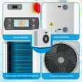 thumbnail image 3 of Slsy 16186 BTU/hr Pool Heater for Above and In Ground Pools & Spas, Heat Pump for Pools up to 5000 Gal, 5.6 COP, Quiet Operation, Automatic Defrost Function, 110V-120V/60Hz, 3 of 11