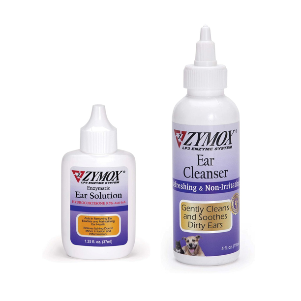 Zymox Solution for Ear Infections 1.25 oz. and Cleaner Set
