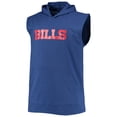 thumbnail image 2 of Men's Fanatics Royal Buffalo Bills Big & Tall Muscle Hoodie Sleeveless T-Shirt, 2 of 3