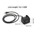 thumbnail image 3 of Cargador USB compacto y portátil para reloj Fitbit Versa, diseño antideslizante y protección contra cortocircuitos, color negro., 3 of 6