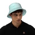 thumbnail image 4 of Fotbe Blue Bright Sombrero Tipo Pescador con Estampado – Sombrero de Sol de Algodón de Moda para Playa, Golf, Pesca, 4 of 6