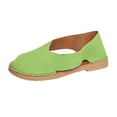 thumbnail image 2 of Viluyesy Women's Flat Sandals, Closed Toe Wide Width Hollow Up Breathable New Style Shallow Casual Shoes Green 9, 2 of 9