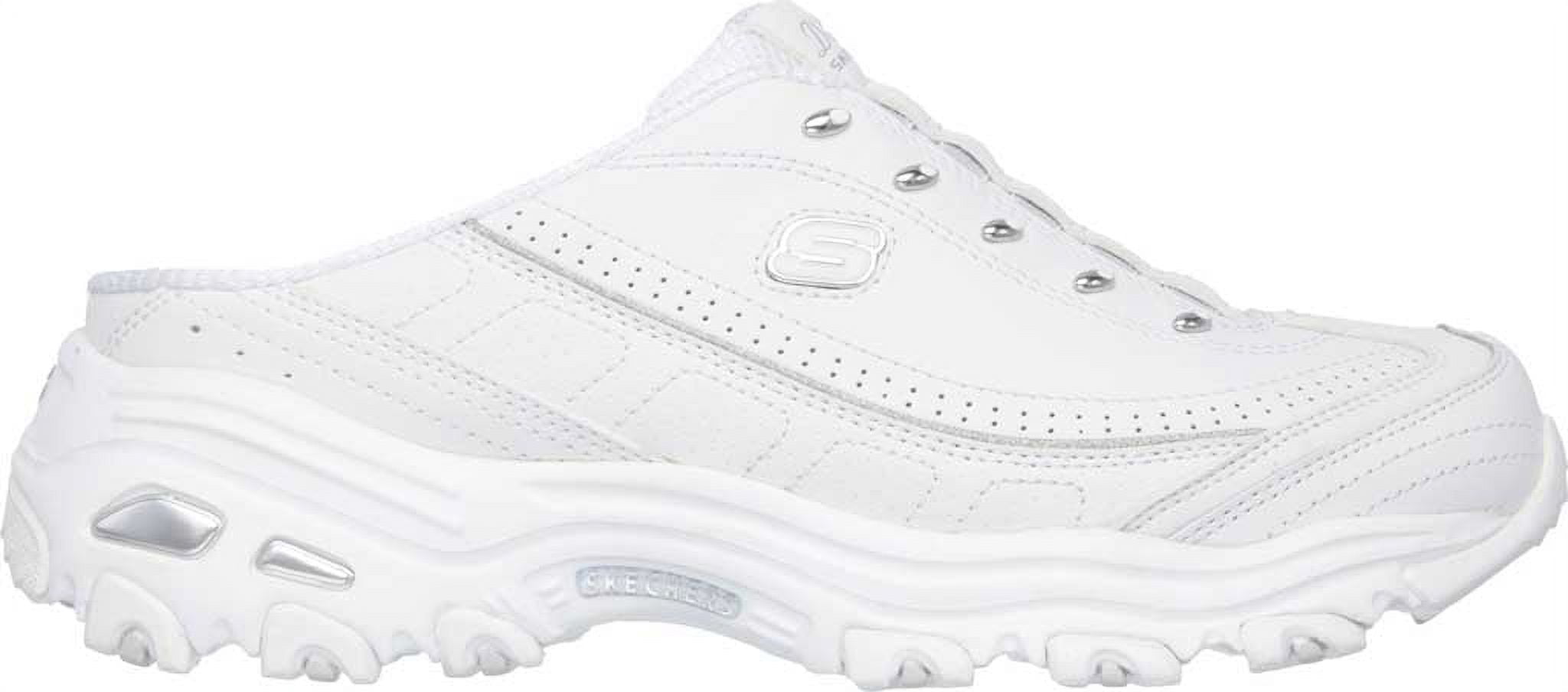 Skechers Women's Sport D'Lites Bright Sky Slip-on Athletic Sneaker Mule, Wide Width Available