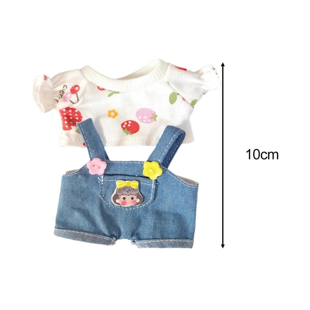 HTTDSLF Conjunto De Ropa Para Muñeca De 17 Cm – Suéter, Sombrero Y Mochila Cámara – Estilo Arcoíris (Sin Muñeca)