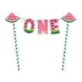 thumbnail image 2 of Pancarta de cumpleaños para bebé, temática de , adornos colgantes, pancarta decorativa de sandía para patio, hogar, decoración shamjiam Bandera de frutas, 2 of 5