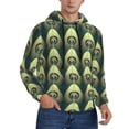 thumbnail image 2 of Daiia Peacock Gold Feather for Men's Fashion Hoodies & Sweatshirts with Kangaroo Pocket Hooded Sweatshirt Breathable & Moisture Wicking-4X-Large, 2 of 7