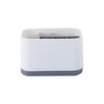 thumbnail image 2 of Toothbrush Organizer, Bathroom Countertop Storage for Toothbrush & Toothpaste, Detachable, Easy to Clean, Drainage Holes, Space-Saving Design, Plastic Holder for Bathroom Countertop, 2 of 6