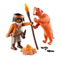 thumbnail image 2 of Neandertal con Tigre Dientes de Sable Playmobil 13 Piezas, 2 of 4