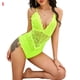 thumbnail image 1 of Sexy Jumpsuit Soft Cosplay Body Mono de tela de pantalla de encaje para mujeres adultas, verde fluorescente, L tholdsy XX000036-37, 1 of 7
