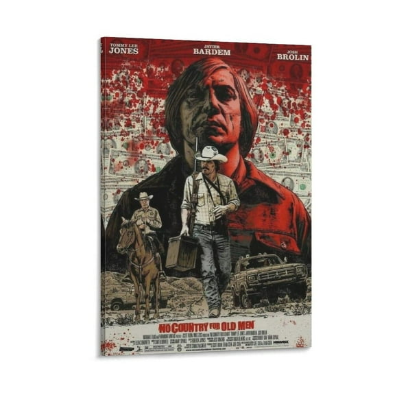 No Country for Old Men Movie Poster (3) Room Aesthetic Poster Print Art Wall Painting Canvas Posters Modern Bedroom Decor