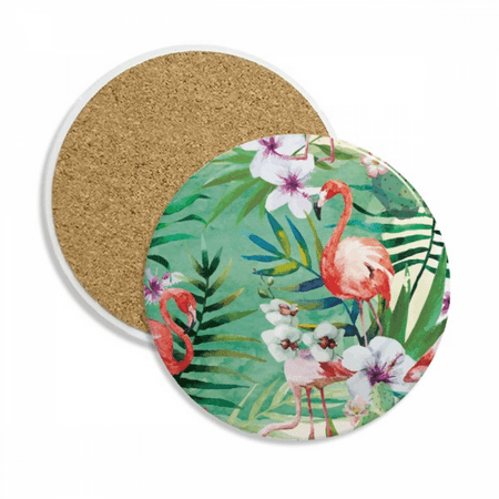

Tropical s Flango Animal Coaster Cup Mug Tabletop Protection Absorbent Stone