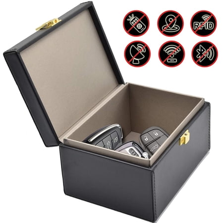 Rfid Box Todoxi Faraday Box Car Key Fob Protector RFID Box for Keys Large PU ...