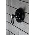 thumbnail image 2 of Kingston Brass KS3030BAL Heirloom 3-Way Diverter Valve with Trim Kit, Matte Black, 2 of 5