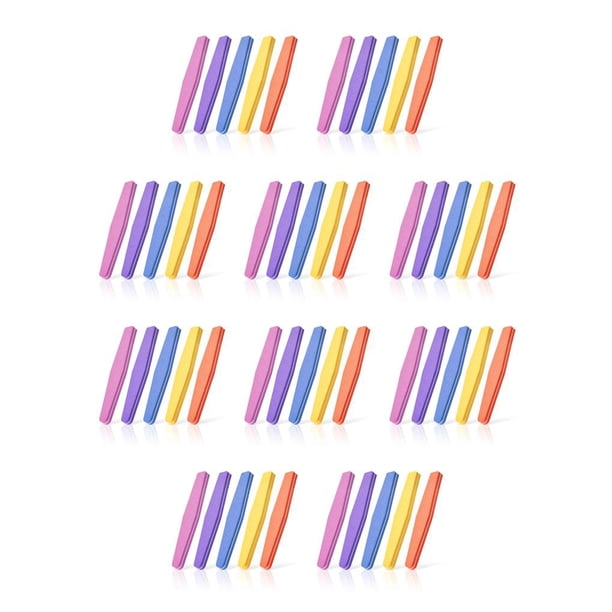 Minnieouse Color Random Nail File Sandpaper Sponge Polishing Sanding Buffer Manicure Strips Blocks for Professional Beginner 10piezas Minnieouse CBP053868