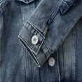 thumbnail image 6 of Godderr 9M-6Y Baby Little Girls Sequin Denim Jacket Outerwear Toddler Love Letters Jeans Coats Kids Versatile Cowboy Outwear for Fall, 6 of 7