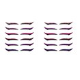 thumbnail image 1 of 12 pares de pegatinas reutilizables para párpados, contorno instantáneo, tapa con alas, cosmético EasyApplica Wmkox8yii hjk1453, 1 of 1