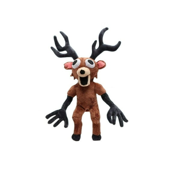 Standing Posture Deer Plush Pillow, 13.7in Deer Plushie Toys, Collectible Stuffed Animals Doll for Game Fans