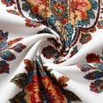 thumbnail image 3 of Cilsoka Fashion Tops Work, Women's Ruffle 3/4 Sleeve Floral Tunic Tops V Neck Double Layers Loose Fit Chiffon Flowy Blouses Shirt, Graphic Trendy Tees, 3 of 5