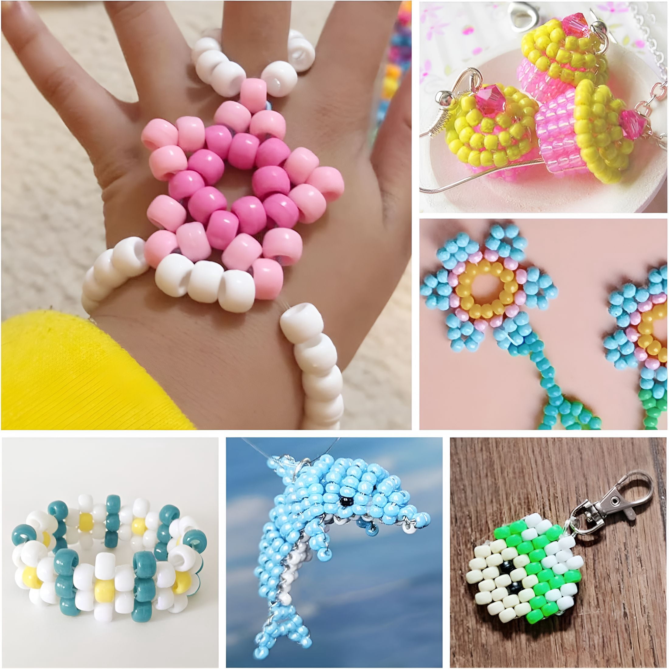 CCOCC 2026 New 4200Pcs Pony Beads,24 Colors Kandi Beads Bulk for Bracelets Making Hair Braiding Kandi Friendship Bracelet Craft Diy Jewelry Making Christmas Gifts(Boxed)