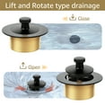 thumbnail image 2 of TMWEFUSC Bathtub Drain Stopper, Tub Drain Stopper, Sink Stopper,Us Standard Bathtub Rust Resistant Twist Tub Drain Replacement Easy to Install, 2 of 5