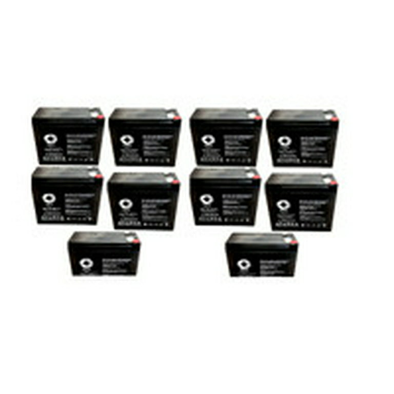 SPS Brand 12V 10Ah Replacement Battery for 26058 CB10-12 CE5 CE6 MA 2.0 Lawn B (10 Pack) -