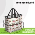 thumbnail image 3 of Garden Tool Bag,Saint Bernard Dog Breed and Flower Floral Garden Tool Organizer,Garden Gifts,Waterproof Multi-Pocket Garden Tool Storage 11.8x5.5x11.4 Inch(Tools NOT Included), 3 of 6