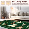 thumbnail image 2 of ODIKA 6' x 9' Machine Washable Non-Slip Area Rug, Art Nouveau Butterfly High Traffic Rug, Yellow, 279513, 2 of 7
