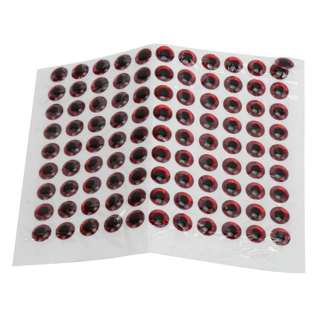 Fish Eye Stickers, Easy To Carry Artificial Fishing Eye High Reliability For Adhesives 6MM,7MM