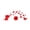 Red, variant on Wovilon Home Decor for Living Room Frameless Diy Wall Mute Clock 3D Mirror Surface Sticker Home Office Decor