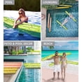 thumbnail image 4 of POZA 2 Pack of Inflatable Jumbo Pool Noodles - 74-Inch Premium and Luxurious Giant Inflatable Sparkly Gold Glitter  Confetti Pool Float Swim Noodles, Inflatable Noodles for Pool - Green and Gold, 4 of 8