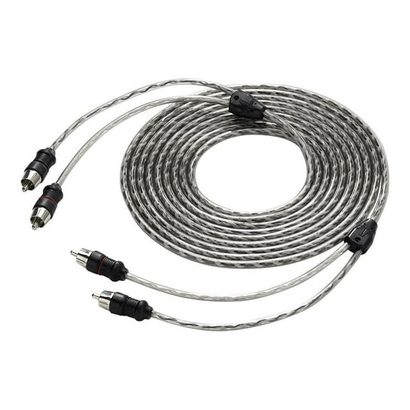 jl audio xd-clraic2-12 2-channel twisted-pair audio interconnect cable with molded connectors, 12-feet