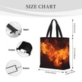 thumbnail image 3 of Balery Fiery Orange Flames Energy Bolsa de Mano para Mujeres con Cremallera, Bolsa de Gimnasio con Compartimentos, Bolsa para Laptop, Bolsa para Trabajo, 3 of 7