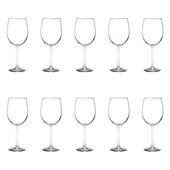 10 ARC Cachet White Wine Glasses Set, 19 oz. - Barware, Sturdy, Vibrant - Clear