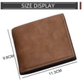 thumbnail image 2 of Cartera corta de ocio para hombre, cartera ultrafina y suave con clip para carnet de conducir, 2 of 5
