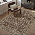 thumbnail image 4 of BERTHMEER Small Area Rugs 3'x5' for Bedroom Bathroom Entryway Kitchen Laundry Rugs Non Slip Washable Vintage Brown Carpets Oriental Dorm Office Entrance Traditional Distressed Throw Rugs, 4 of 7