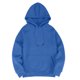 thumbnail image 5 of Sudadera con capucha para hombre, estilo informal, con capucha, color liso, mangas largas en los hombros, blusa de poliéster., 5 of 5