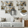 thumbnail image 4 of Designart "Radical Simplicity Gold and Grey II" Modern Midcentury Metal Wall Decor, 4 of 5