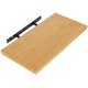 thumbnail image 3 of Juego de 2 soportes de estante flotante invisibles, soporte de metal para estante flotante de madera oculto montado en la pared, acabado negro mate, acero inoxidable, 2 piezas, Ejy9006B-2P, 3 of 5